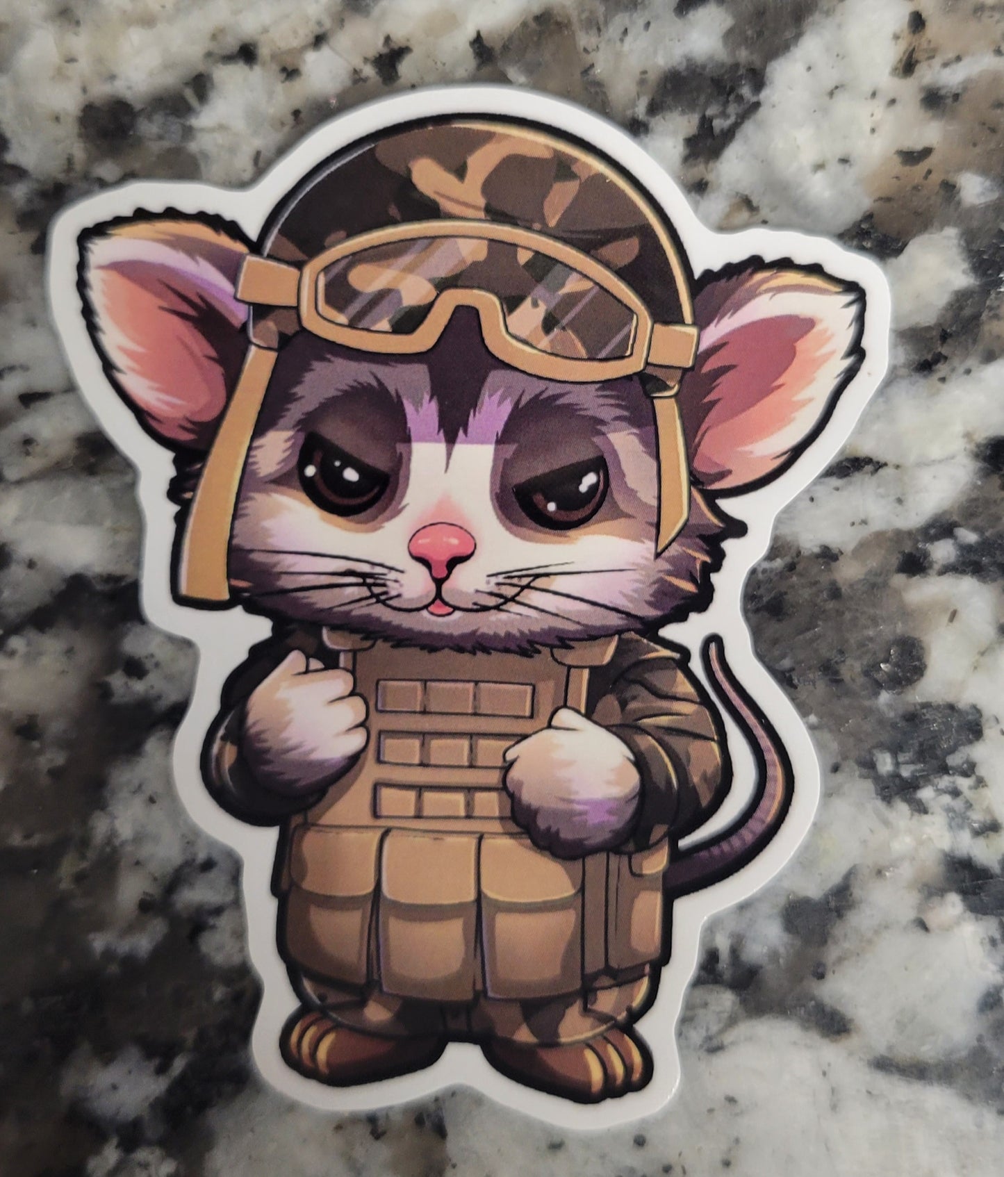 Paco the Possum Military Stickers