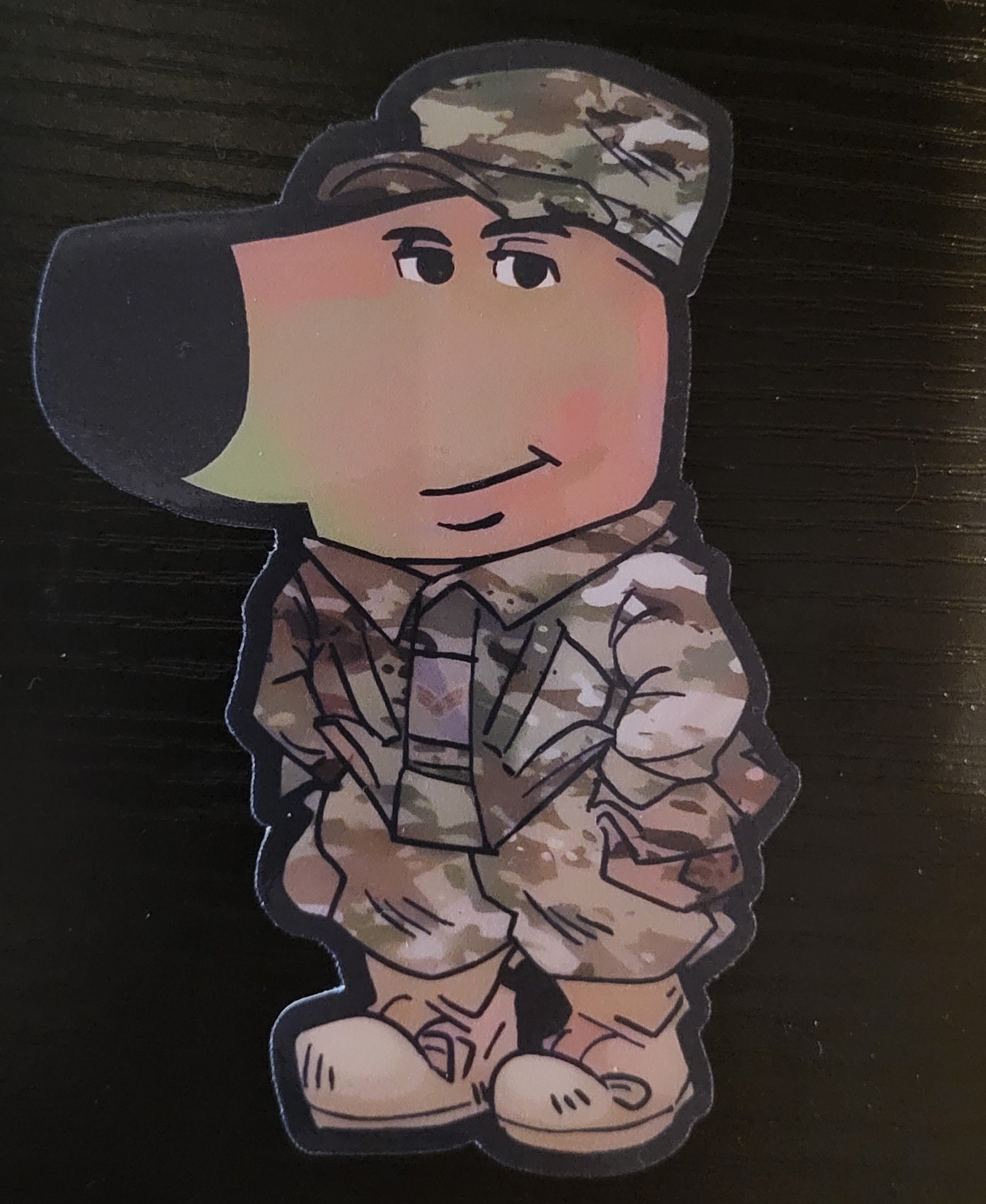 Chill Airman Sticker (Chill Guy Meme) – Fair Use Patches