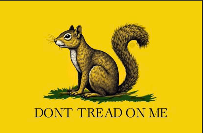 DON'T TREAD ON ME - Peanut the Squirrel Tribute Sticker