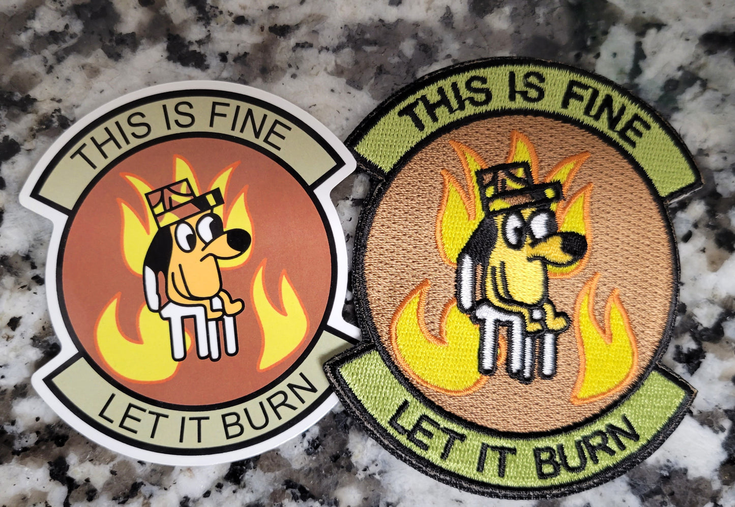 "This is Fine" Military Patch