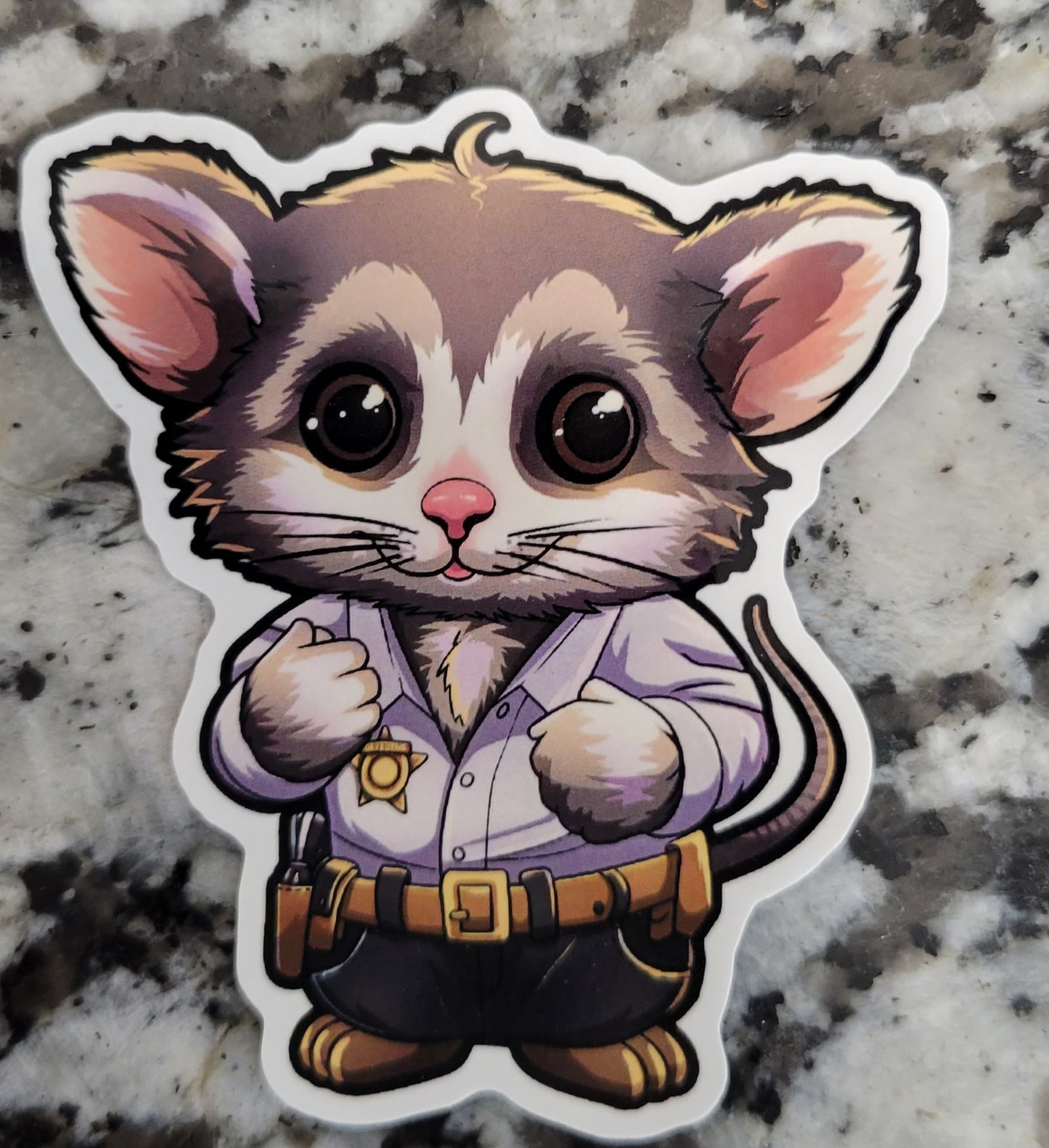 Paco the Police Possum Stickers