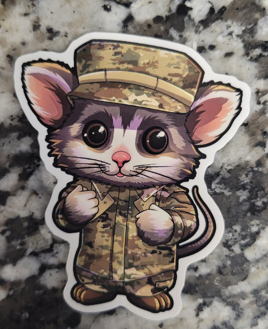 Paco the Possum Military Stickers