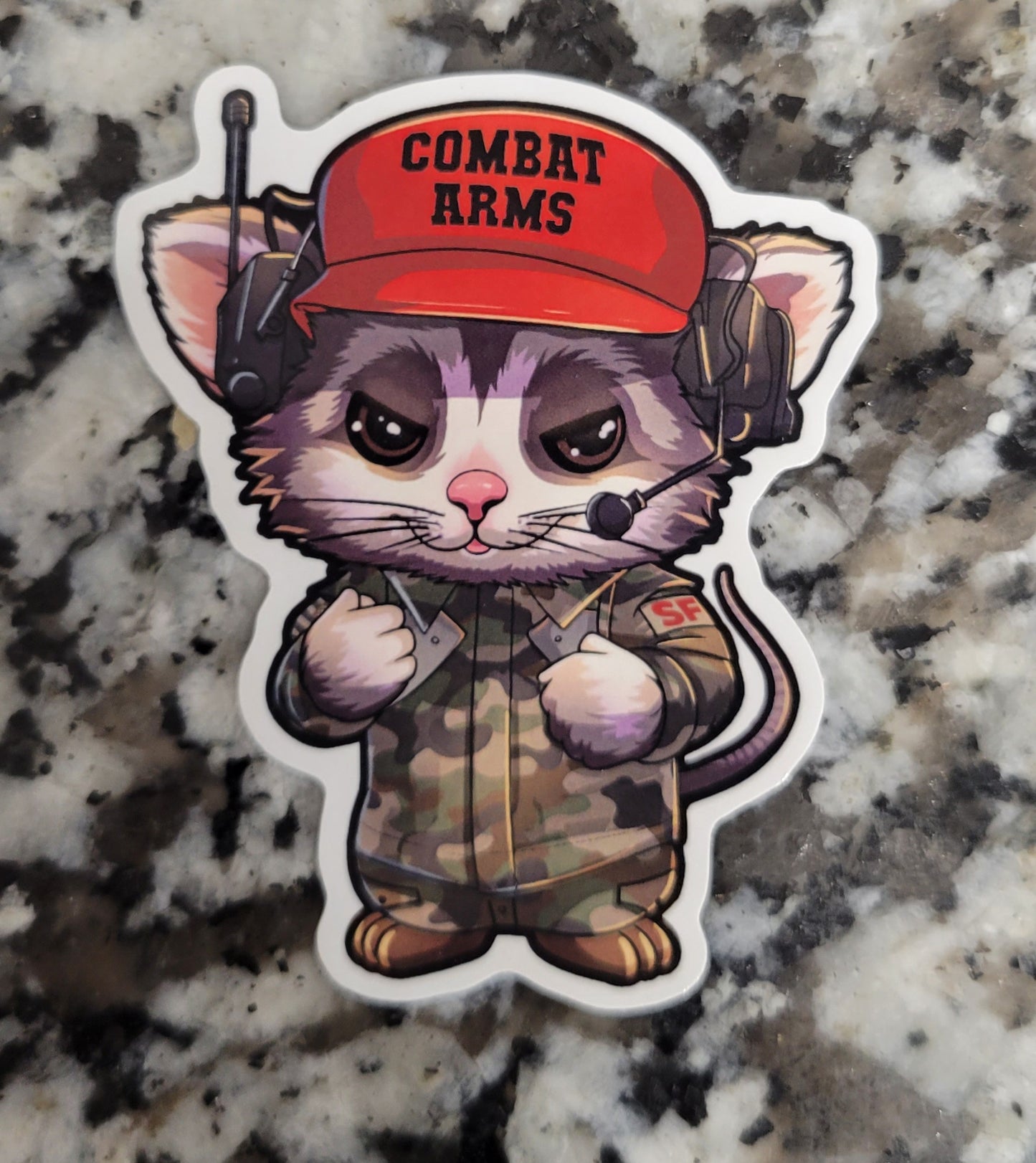 Paco the Possum Combat Arms Instructor Stickers