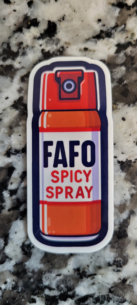 FAFO Spicy Spray Sticker