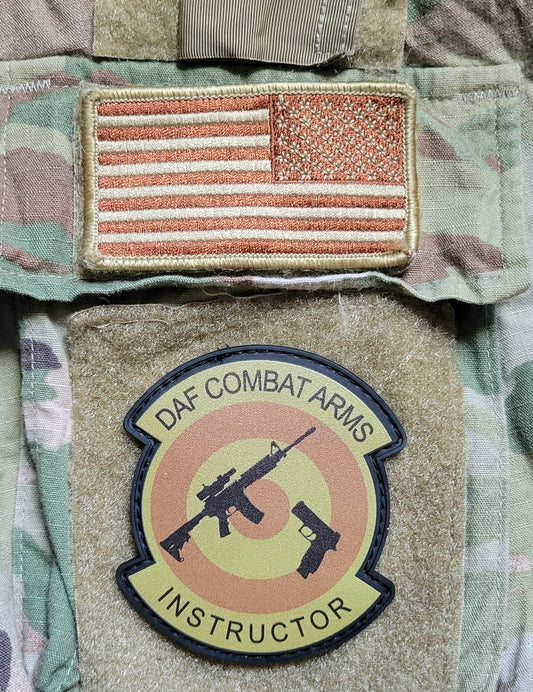 DAF Combat Arms Instructor Patch (Embroidered or UV Printed Version)