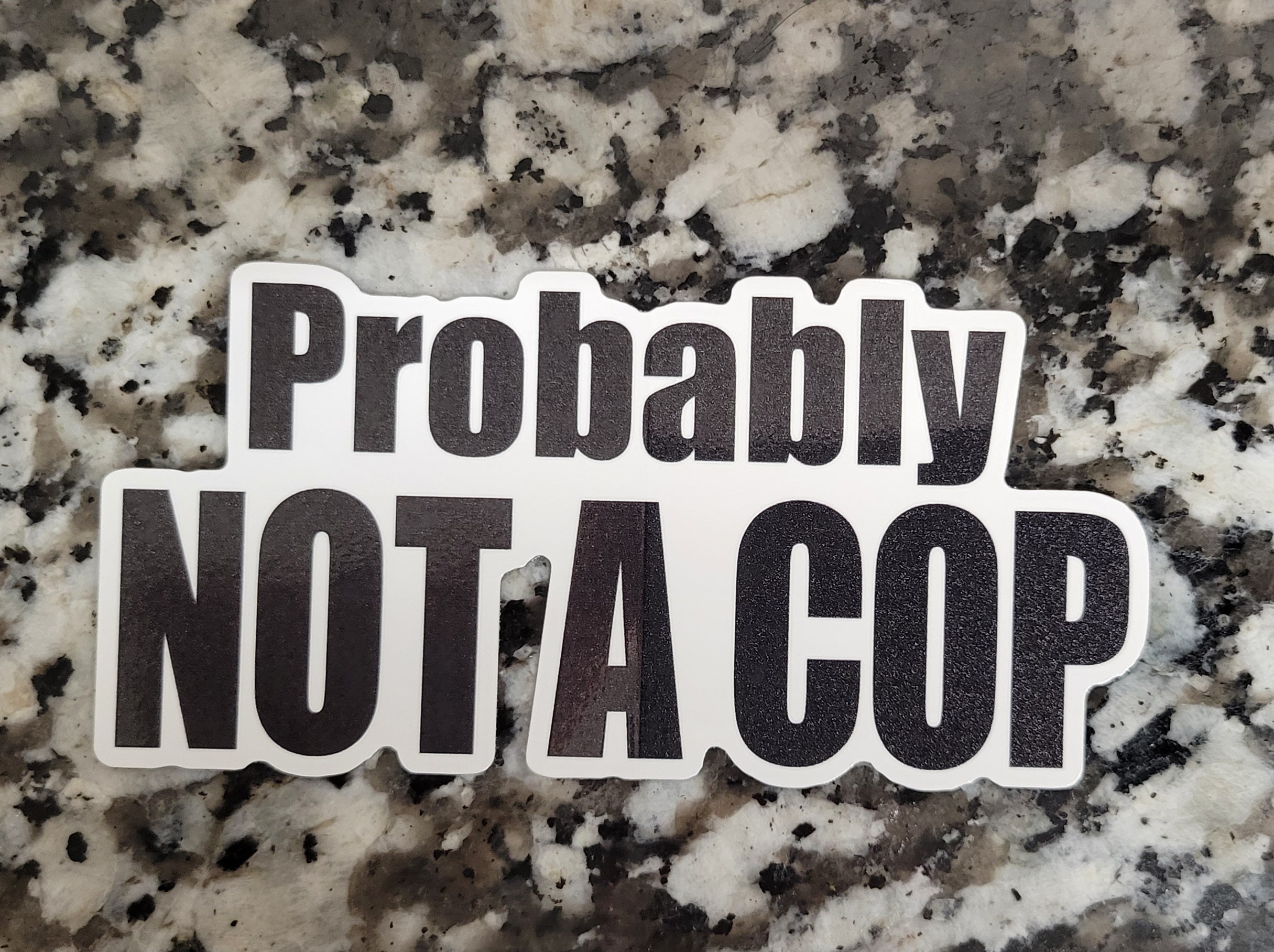 Probably Not a Cop Sticker – Fair Use Patches