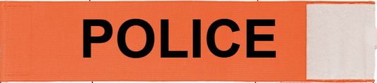 Neon Orange POLICE Armband - Quick Identification for Plainclothes & Off Duty