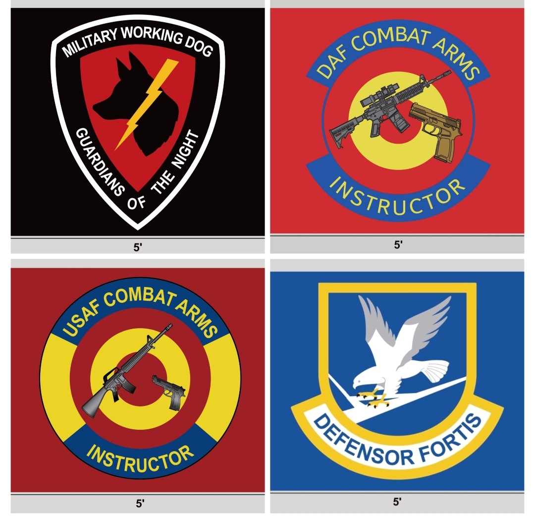 [Pre-Order] Security Forces/MWD/CATM/DAF Combat Arms Flag