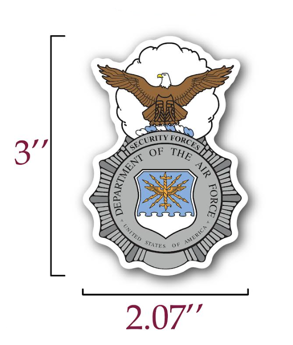 US Air Force Security Forces Badge Sticker